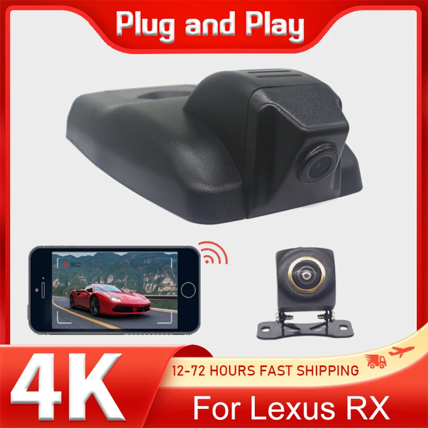 

4K Dash Cam Camera 2160P Car DVR Recorder For Lexus RX 200t 300 for Lexus RX 350 for Lexus RX 450h for Lexus RX AL20 2016-2022