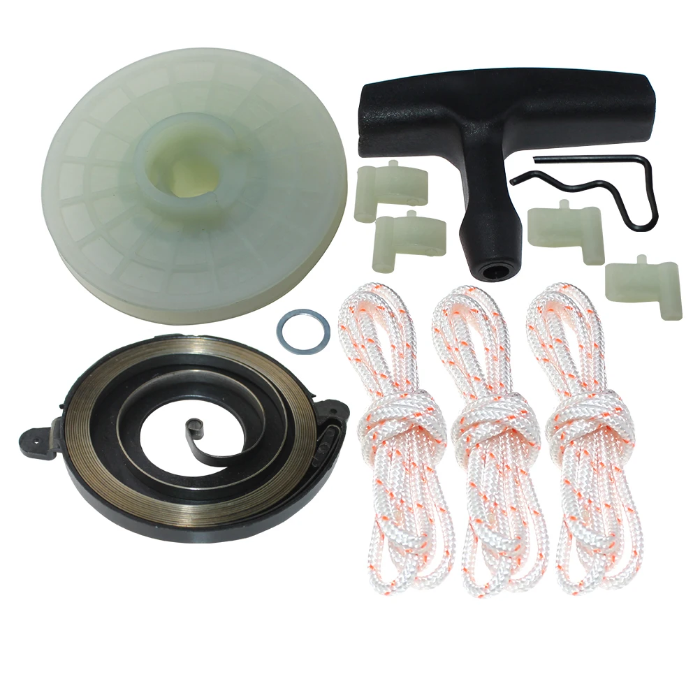 Recoil Starter Pulley Rope Spring Pawl For Stihl FS250R,FS300,FS350,FS400,FS400K,FS400L,FS450,FS450K,FS480,FS480K,HT250,SP481