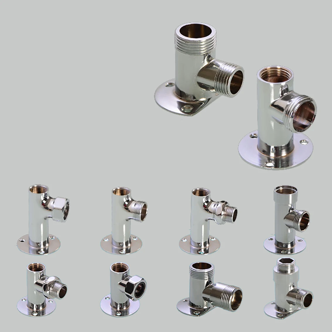 Adattatore per rubinetto Base fissa 1/2 "3/4" connettore per rubinetto dell'acqua Splitter doccia Sprinkler staffa fissa per accessori per il bagno della cucina