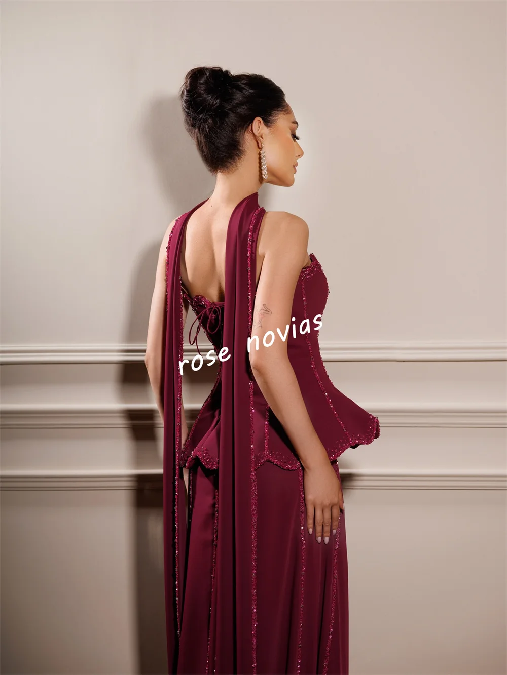 Customized High Quality Evening Dress Glitter Strapless A-line Long Dresses Bespoke Occasion Prom Elegant Party Wedding