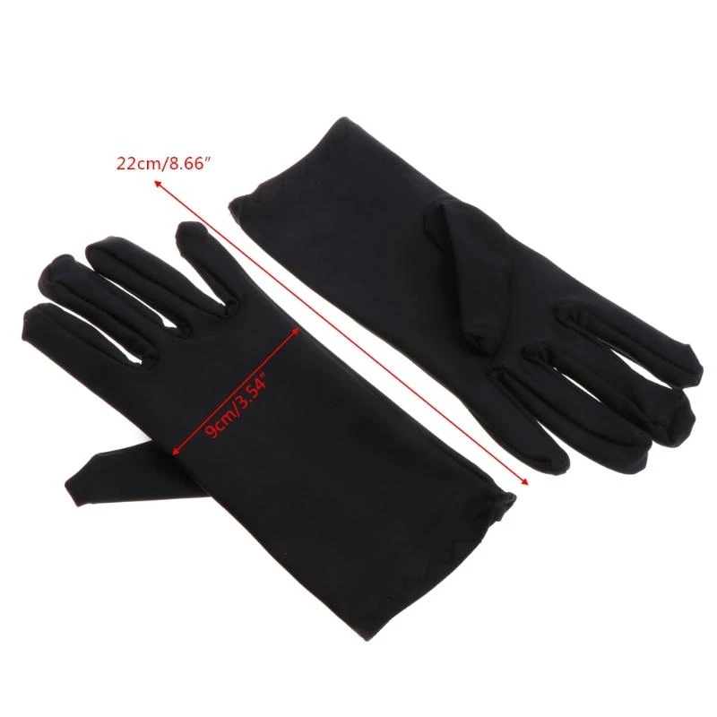 Y5GC Black Cotton Gloves Jewelry Gloves for Men Women Dry Hand Art Crafts Work Gloves