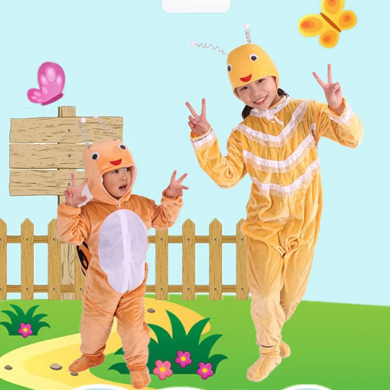 Children's Cosplay Snail Costume Jumpsuit Animal World Cartoon Performance Suit Cute Shaped Parent-child Dancing Dress Wholesale