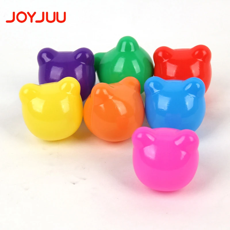 Ocean Ball PE Outdoor Sport Water Pool Wave Inflatable Stress Air Funny Toys for Children Kids Color Cognition Bear Shape 50pcs