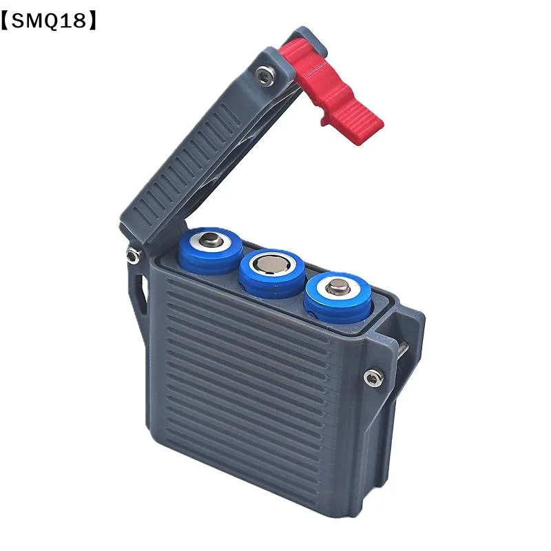 Shockproof Waterproof 18650 Battery Storage Case With Secure Lock Latch And Rugged Build Perfect For Outdoor Camping Hiking【SMQ】