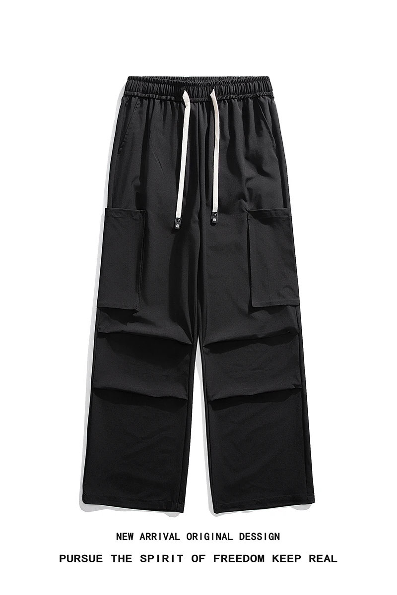 Nice New Men's Cargo Pants Summer Thin Casual Climbing Joggers Streetwear Sweatpants Hombre Autumn Trousers With Big Pockets
