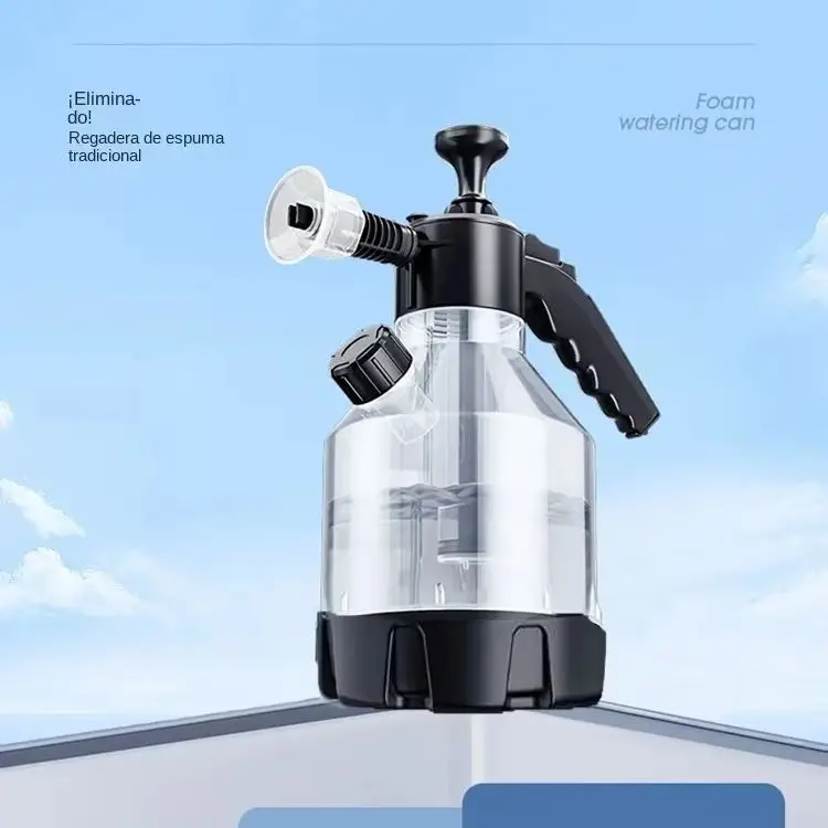 携帯式高圧泡スプレーガン-25l、手動ポンプ式スプレー、3種類のノズル付き、自動車洗浄や窓拭きに最適な携帯用ボトル。