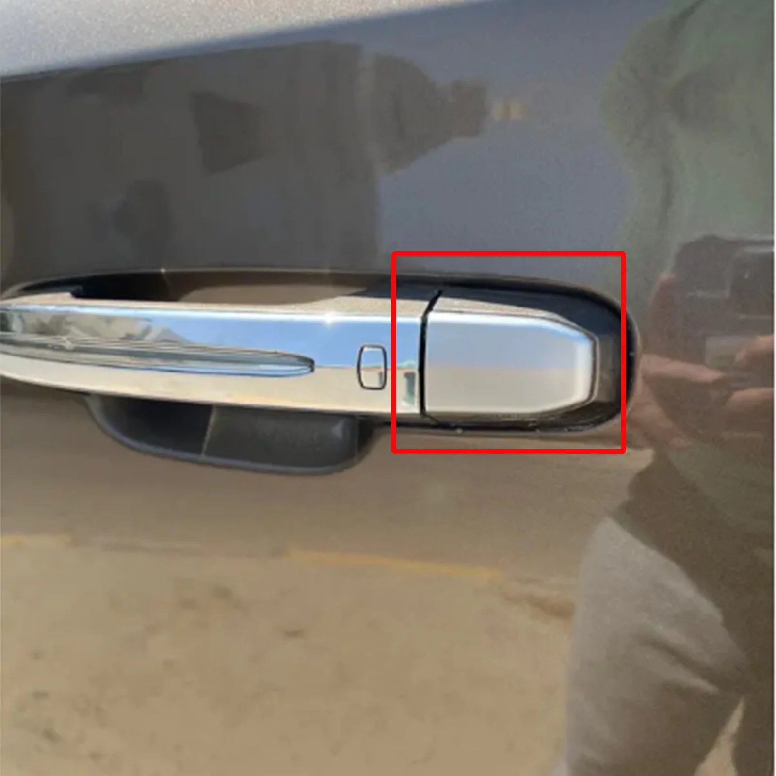 Tapa de cubierta de cilindro de cerradura de manija de puerta delantera, accesorios para coche Cadillac Escalade /Escalade ESV 2015-2019 13596115, 1 ud.