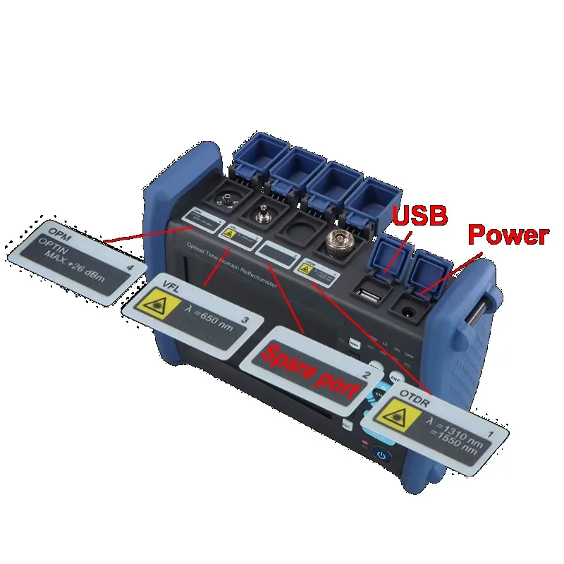 15-in-1 Fiber Optic Reflectometer OT302 RJ45 VFL OLS OPM Event Tester Ethernet Cable Professional OTDR with FC SC LC Connectors