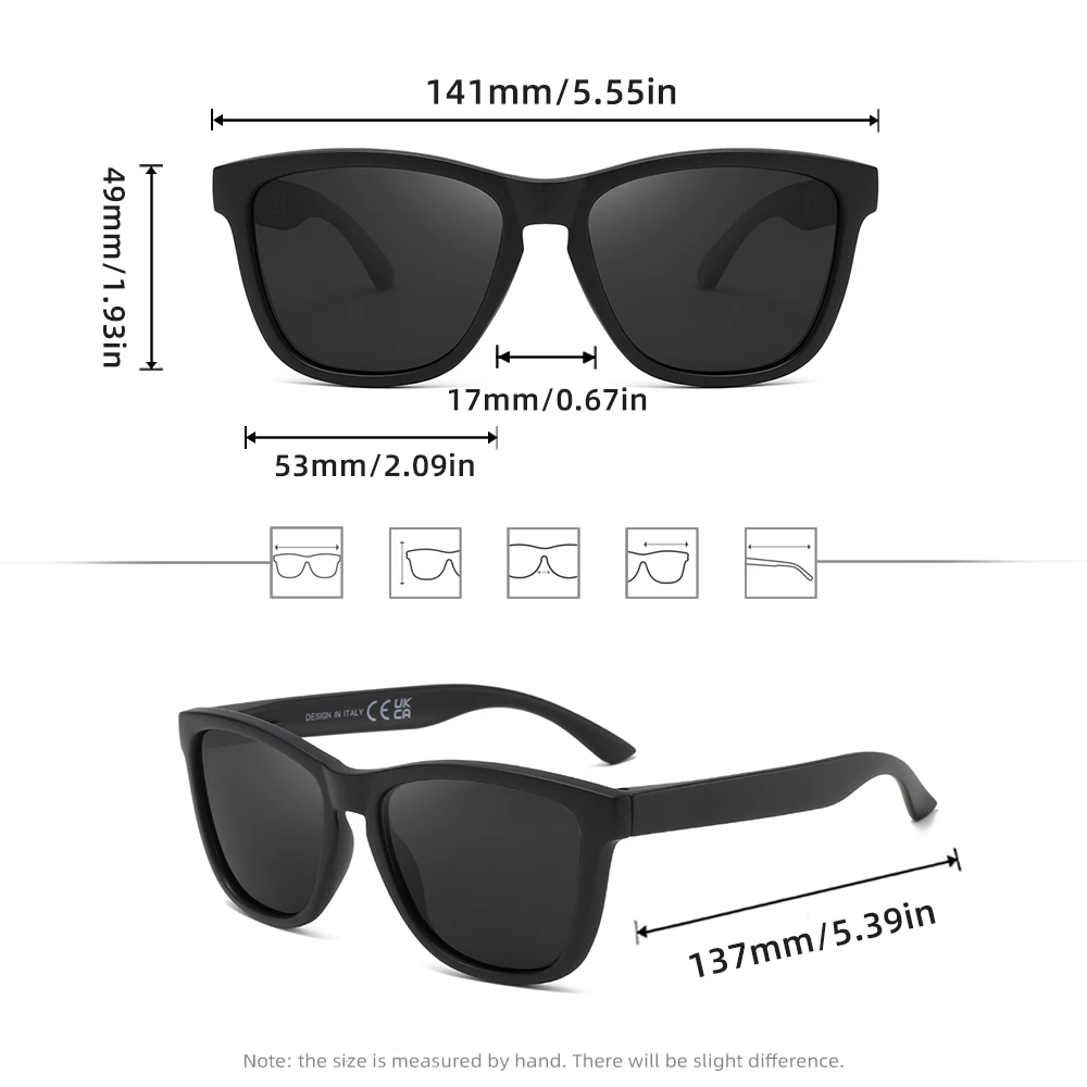 RBsunny موضة جديدة الرجال النساء النظارات الشمسية المستقطبة العصرية القيادة في الهواء الطلق الصيد UV400 المضادة للوهج إطار مربع النظارات