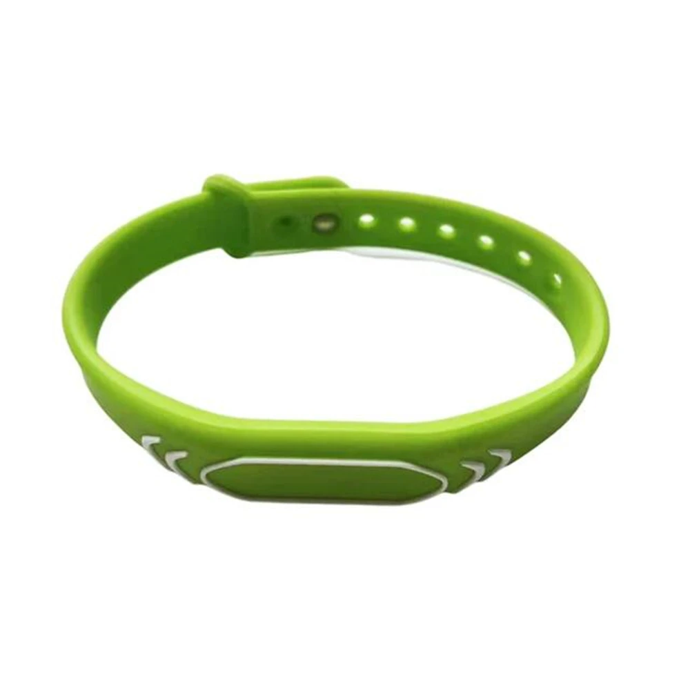 1Pcs ID 125khz EM4100 TK4100 Read Only Adjustable Silicone Waterproof RFID Wristband Keyfobs Tag Token Band Many color Select