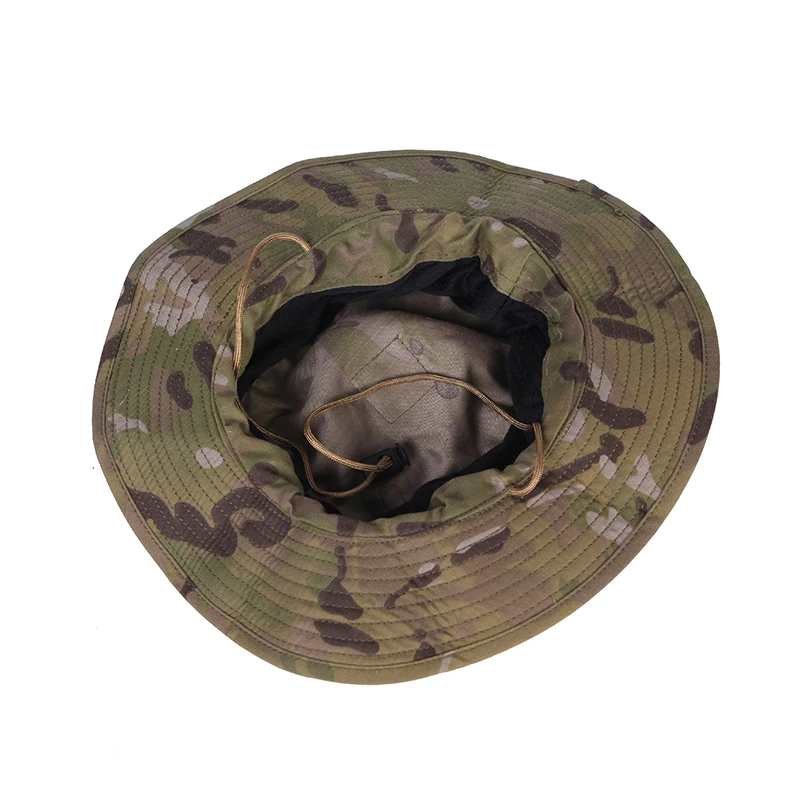 Tactical Sunshade Cap Round Brim Hat Boonie Sun Protection Headwear Outdoor Hiking Camping Outdoor Sports Travel