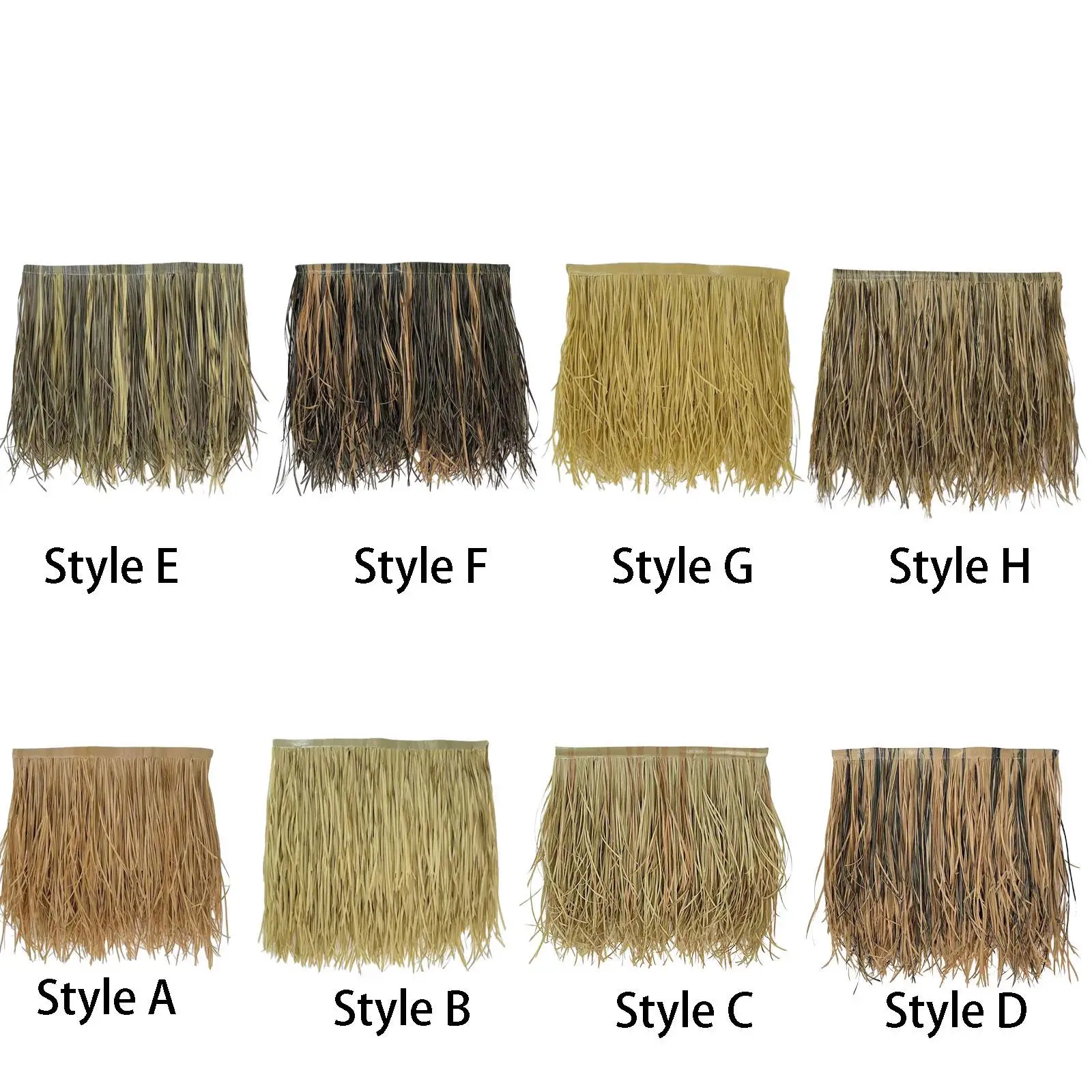Straw Roof Thatch Simulation Accessories Decor Panel Palm Thatch Roll for Hut Thatch Roofing Garden Party Decoration Bar