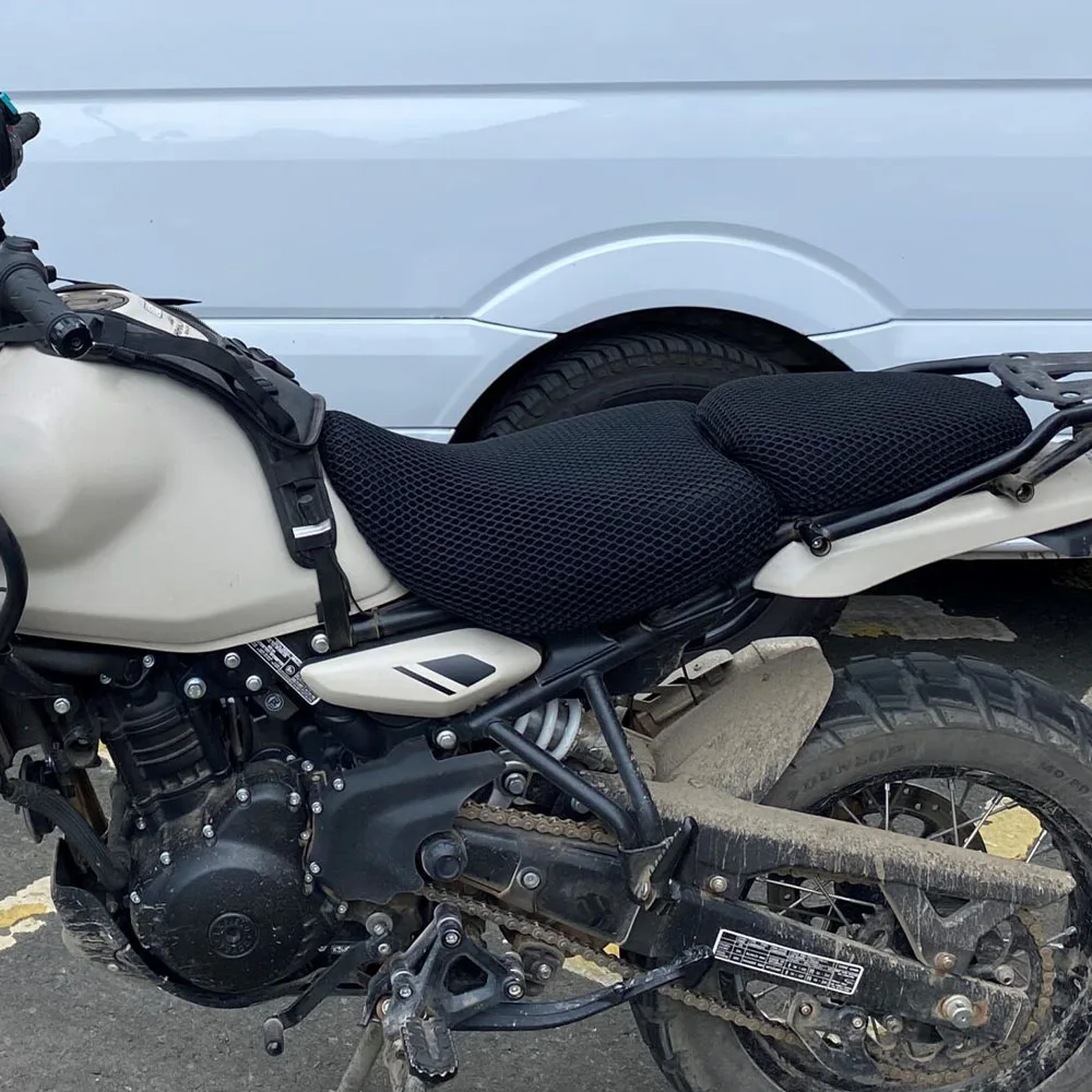 Motorrad Sitz bezug für Royal Enfield Himalayan 450 2024 Sitzbezüge Sitz schutz kissen 3d Waben netz Sitzkissen