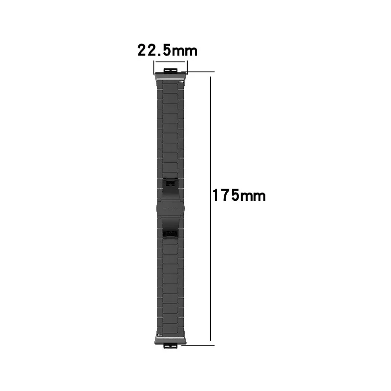 Correa de Metal de acero inoxidable para Huawei Watch Fit 1, con conector