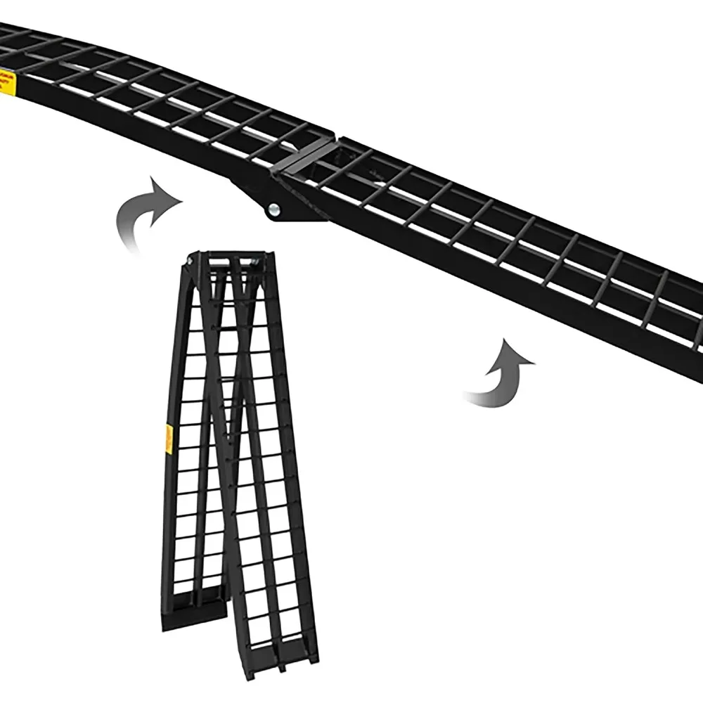 2Pcs Heavy Duty 10 ft (120x 11.25) Loading Ramps Replacement for Lawnmower ATV Pickup Truck Motorcycle Dirtbike Folding Aluminu