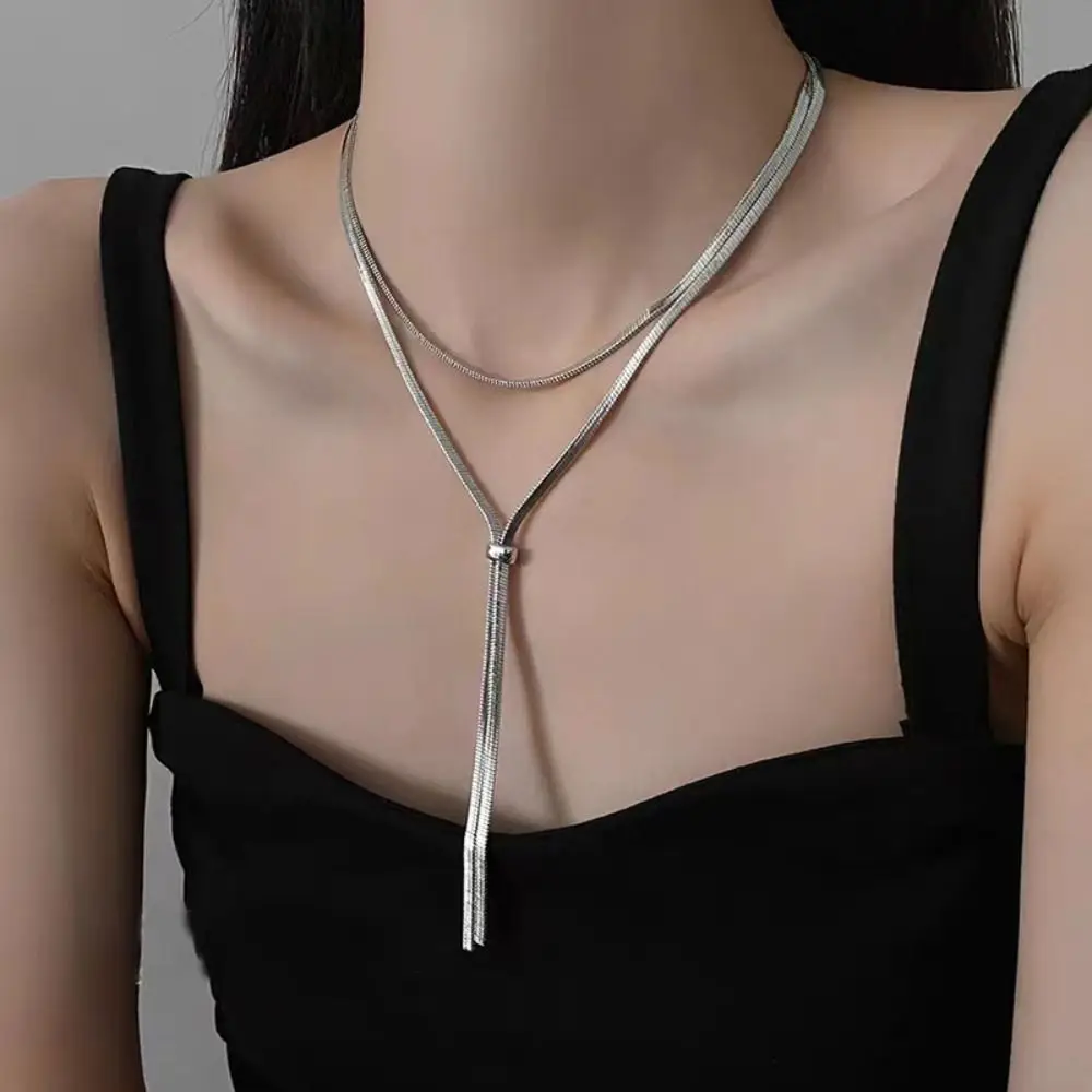 

Fashion Flower Butterfly Necklace Sweet Vintage Y2K Tassel Necklace Neck Jewelry Waist Chain Women's Choker Ladies