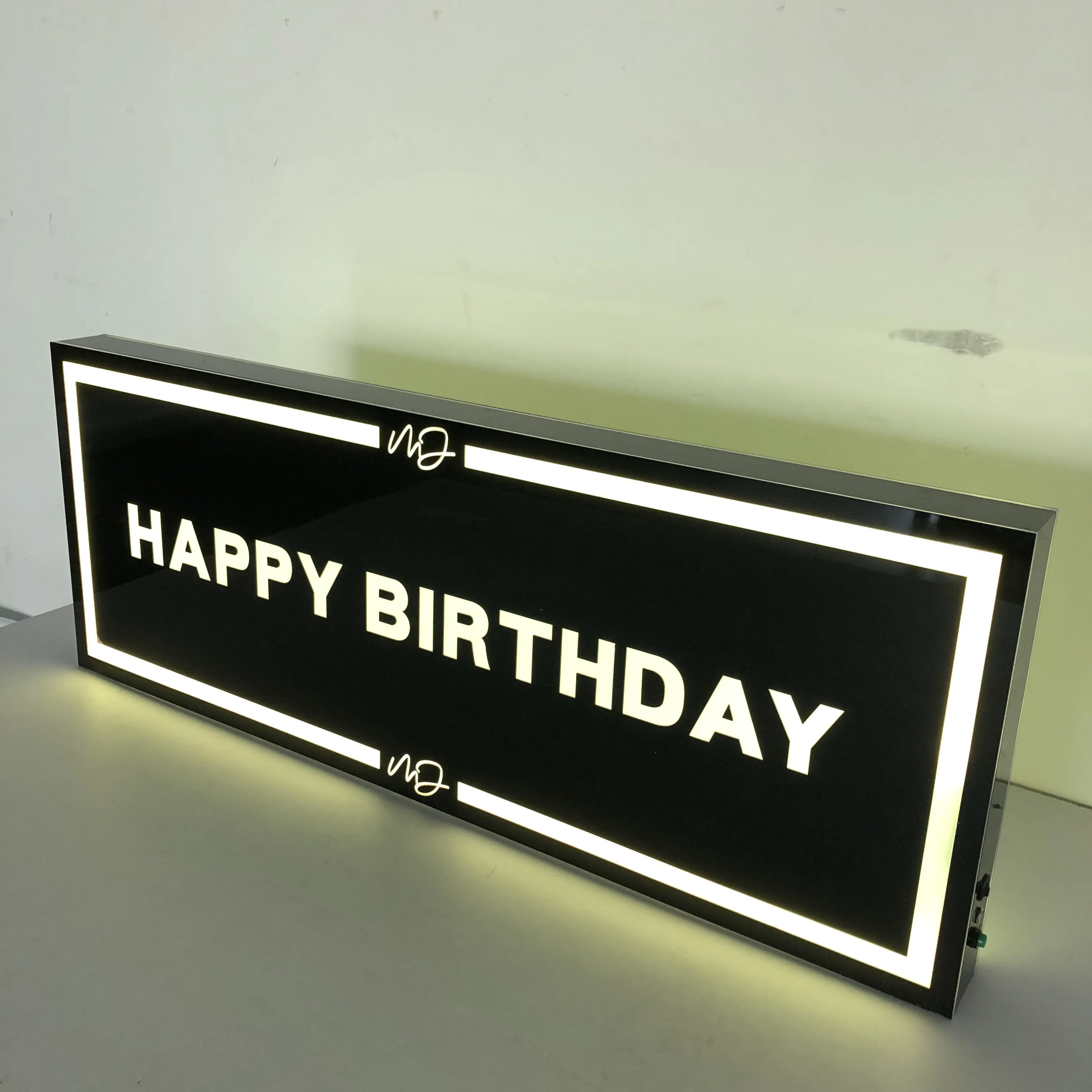 Customized Lounge Bar Party NightClub Events Name Brand Logo LED Flashing Happy Birthday Neon Bar Sign Message Board Display