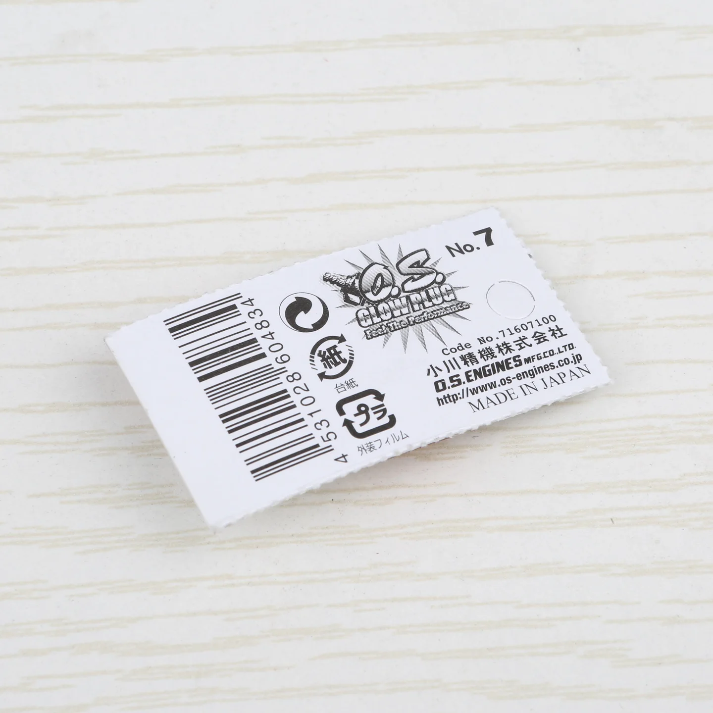 Bujías incandescentes originales OS NO.7 Medium Plug N para motor Nitro, piezas de automóvil de rendimiento 100% auténticas