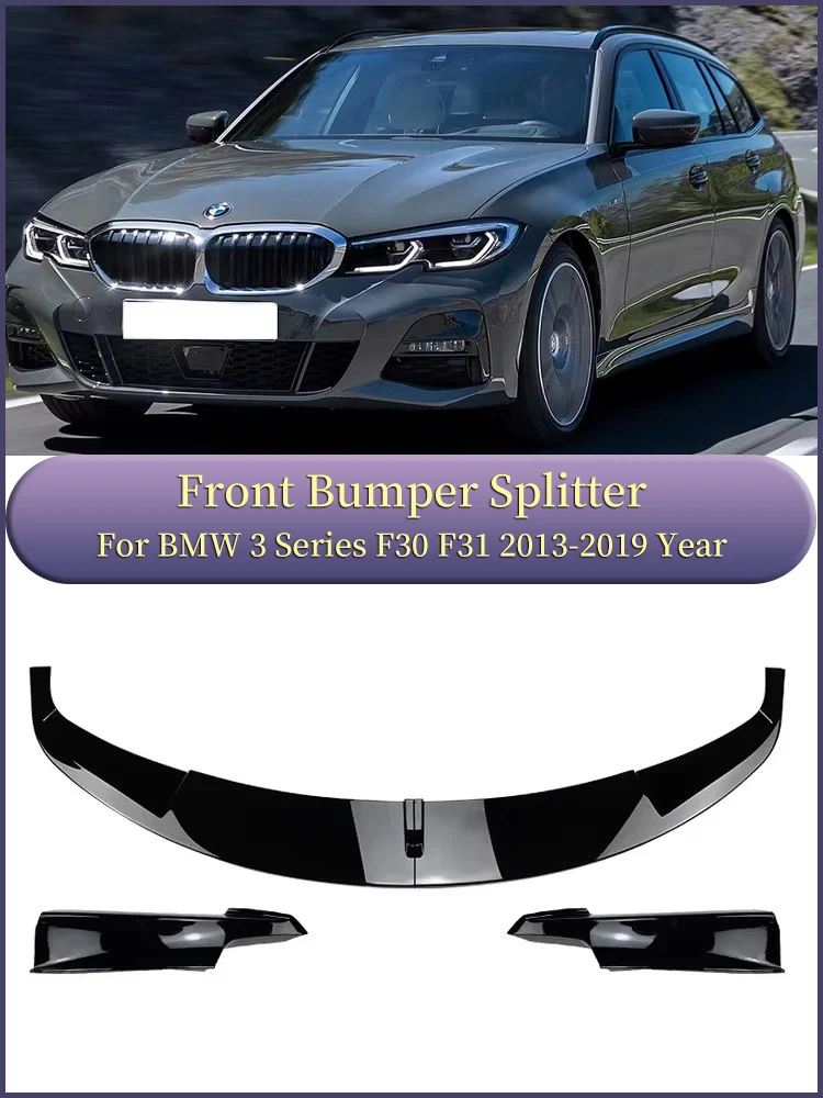 

Для BMW 3 серии F30 F31 Передняя Skrit M Sport Auto Part 2013-2019 Комплект кузова Передний бампер из углеродного волокна Диффузор Распылитель M Tech