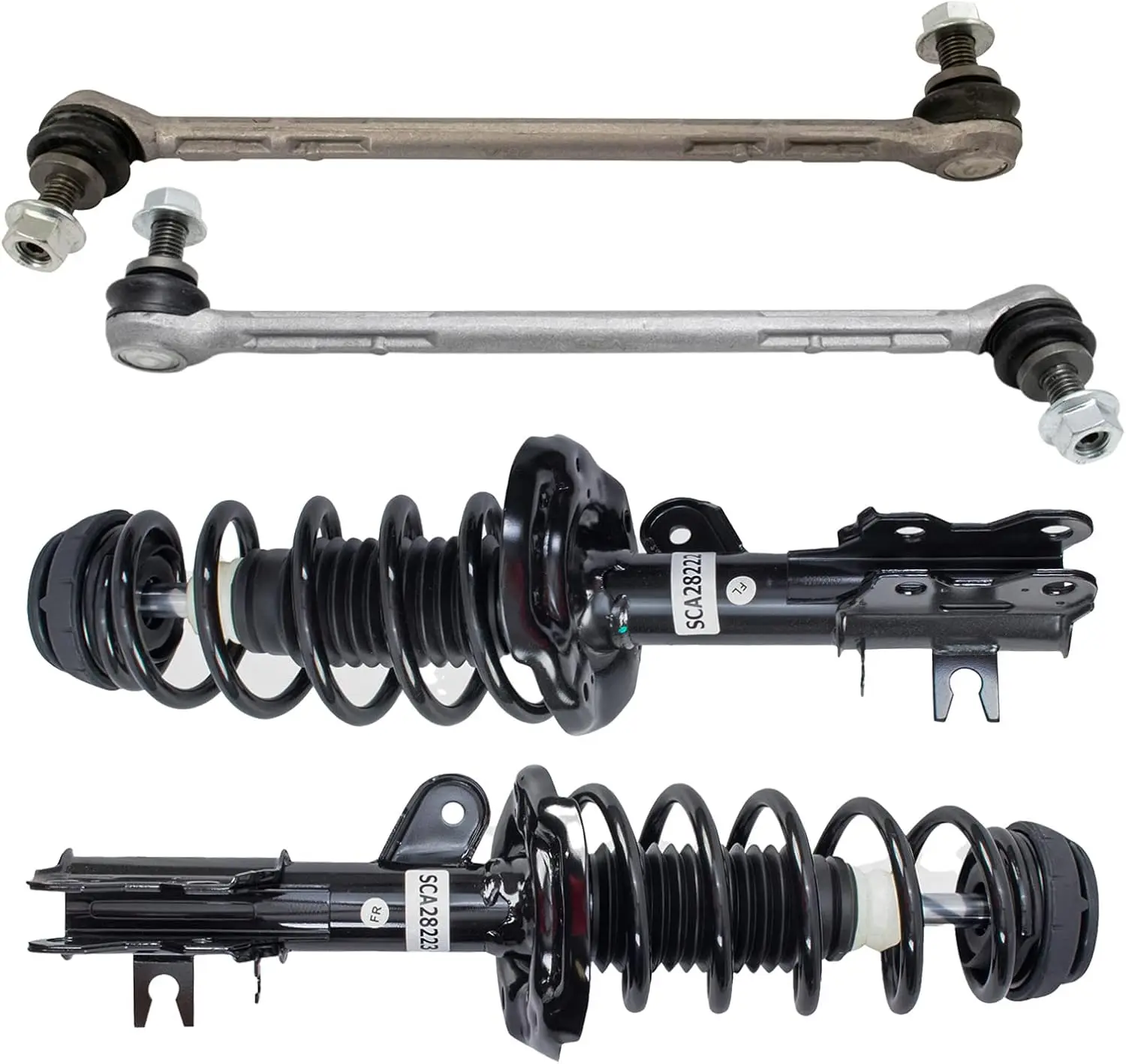 

Front Suspension Kit Complete Strut & Coil Spring Assembly Sway Bar Stabilizer Link Compatible with 2013-2022 Buick Encore 2015-