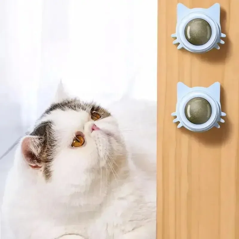 Catnip Balls Funny Lickable Dental Chew Toys for Kittens Interactive Teeth Cleaning Small Medium Cats Multi Color Pet Supplies image 5