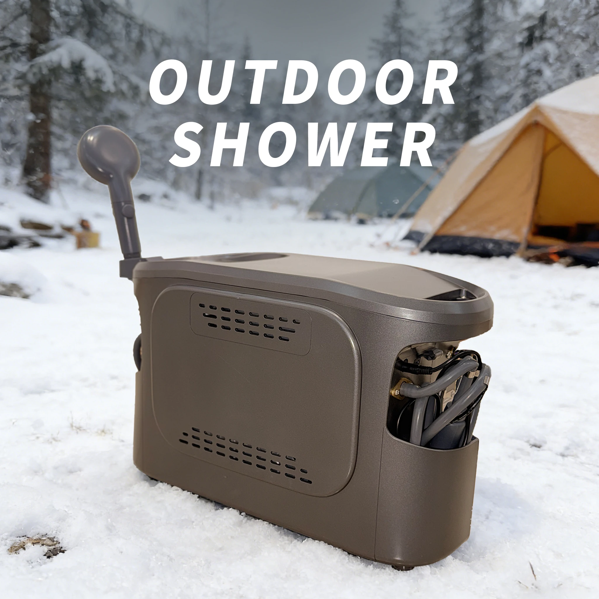 

ATV Foldable Eco-Friendly Portable 6L Gas Water Heater With Propane/Butane Fuel-Space-Saving Design For Camping & Caravan Use