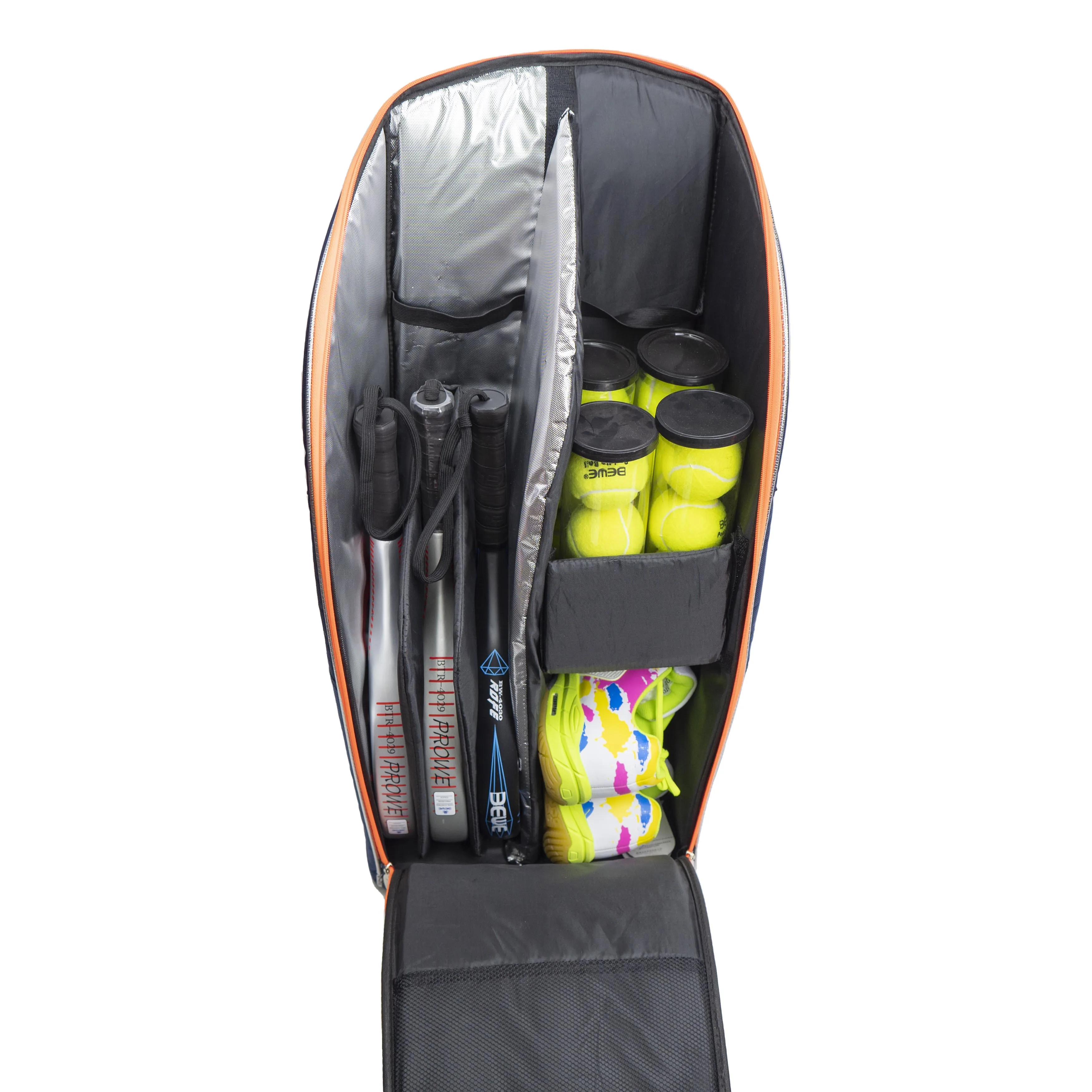 مخصص سعة كبيرة طبقة العزل هارد شل مضرب تنس حقيبة مضرب بدمنتون حقيبة مضرب باديل حقيبة