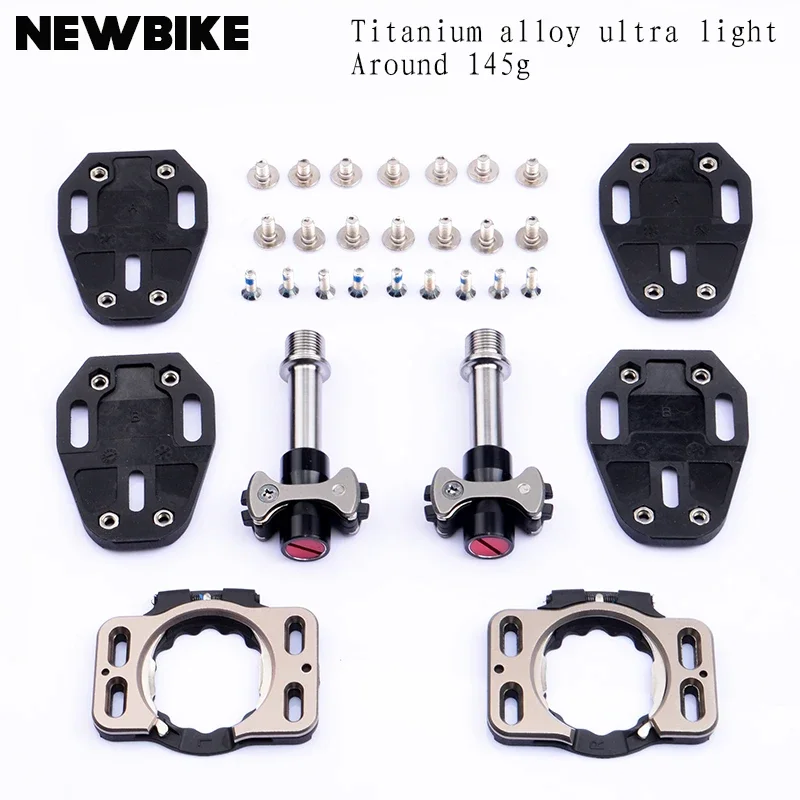 New Lollipop Titanium Alloy Axle Road Bicycle Pedals ultra-light self-locking pedal road bike auto-lock for SpeedPlay pedal