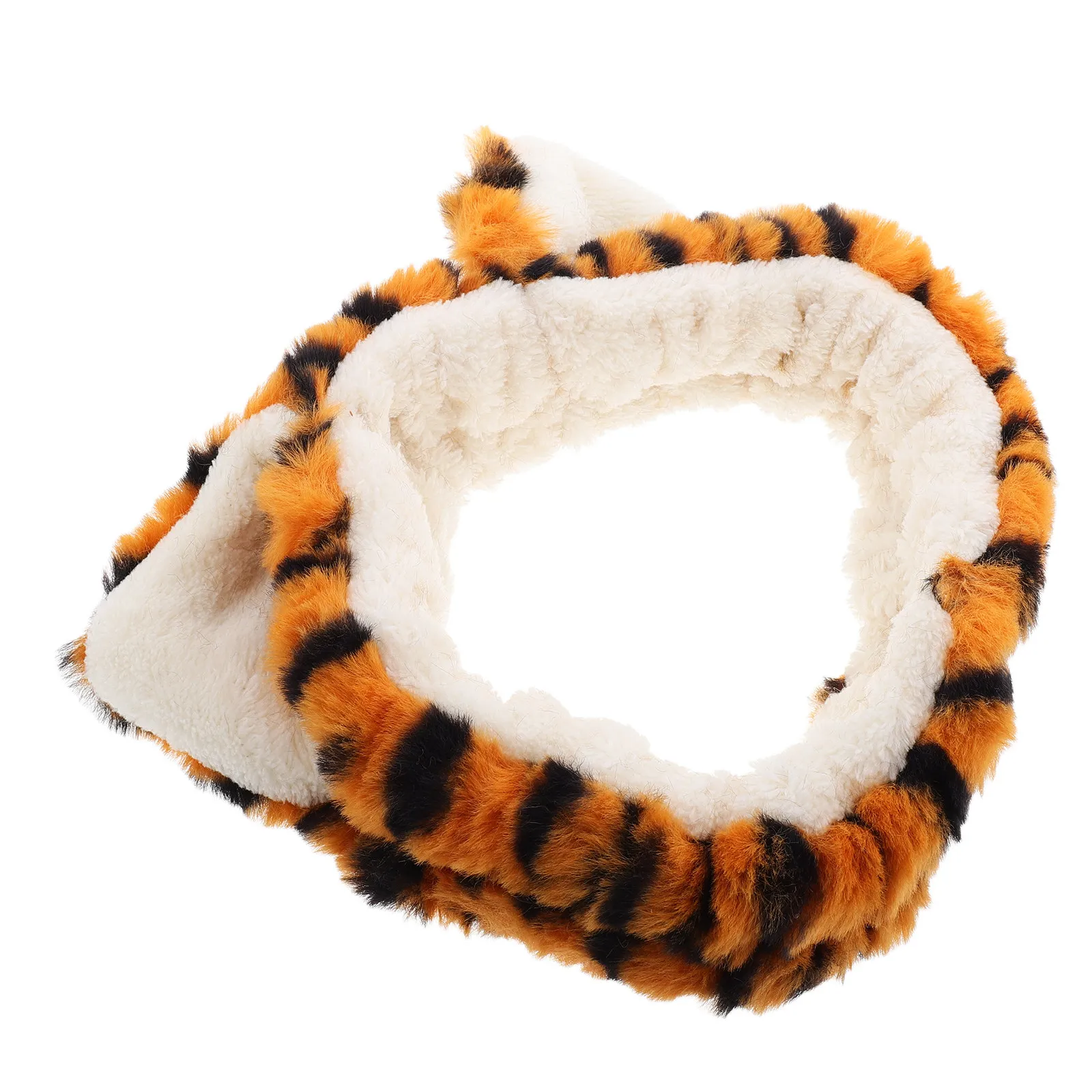 

Tiger Ear Headband Cute Soft Cartoon Animal Headband for Face Wash Skincare Spa Makeup Party Hair Band for Washing Up