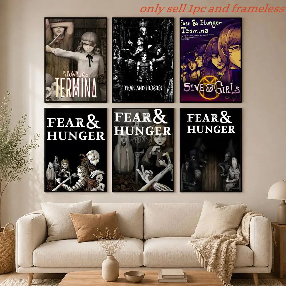 Game F-Fear And Hunger Poster HD Anime Hot Theme Singer/OST/Movie-Waterproof Self-Stick Home Decor