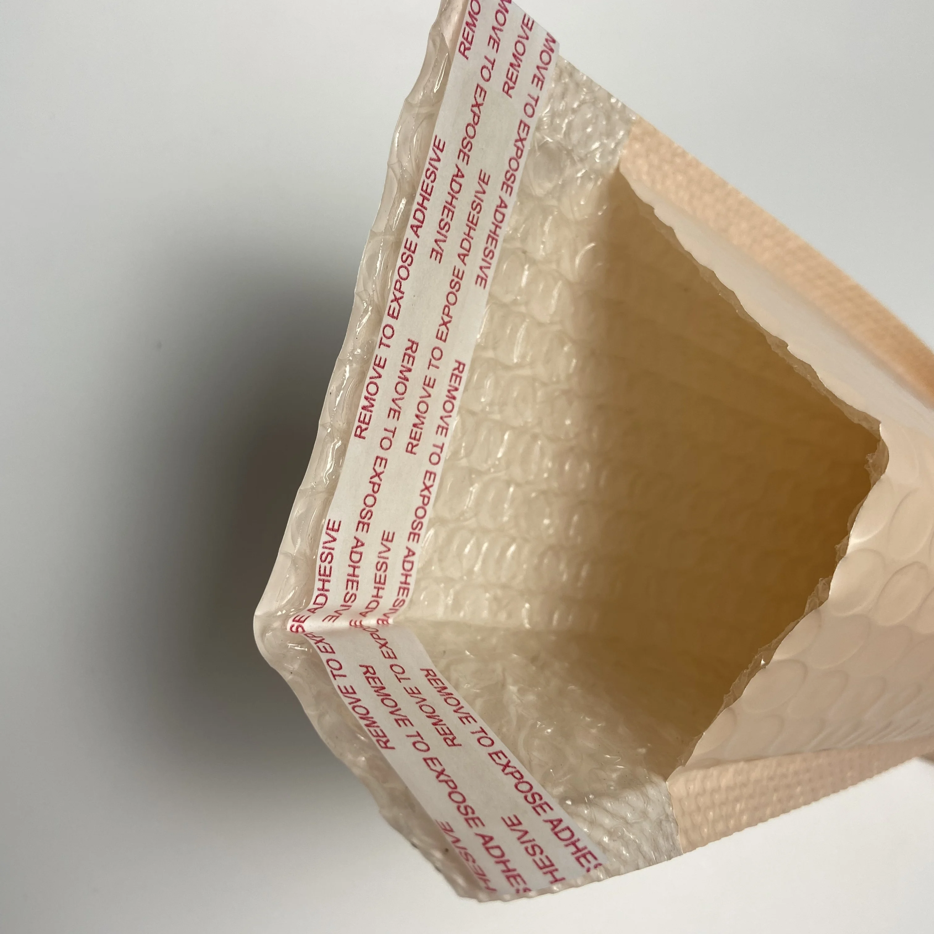 10 Buah Tas Pengiriman Warna Nude Mailer Gelembung Tas Kemasan Segel Mandiri Kemasan Amplop Empuk untuk Usaha Kecil