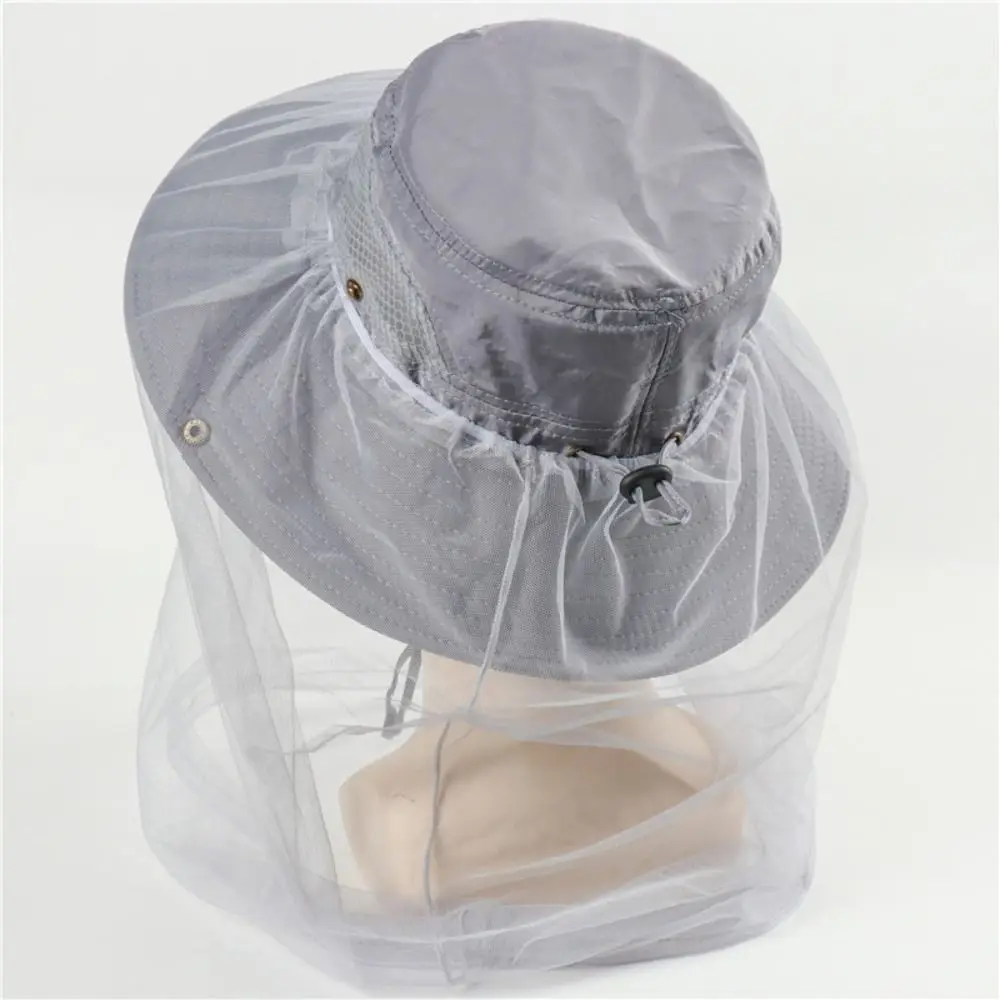 

Hat-Veil Beekeeping Hat Outdoor Equipment Anti Mosquito Insect Mesh Hat Outdoor Fishing Sun Cap Anti Bee Hat Mosquito Net Hat