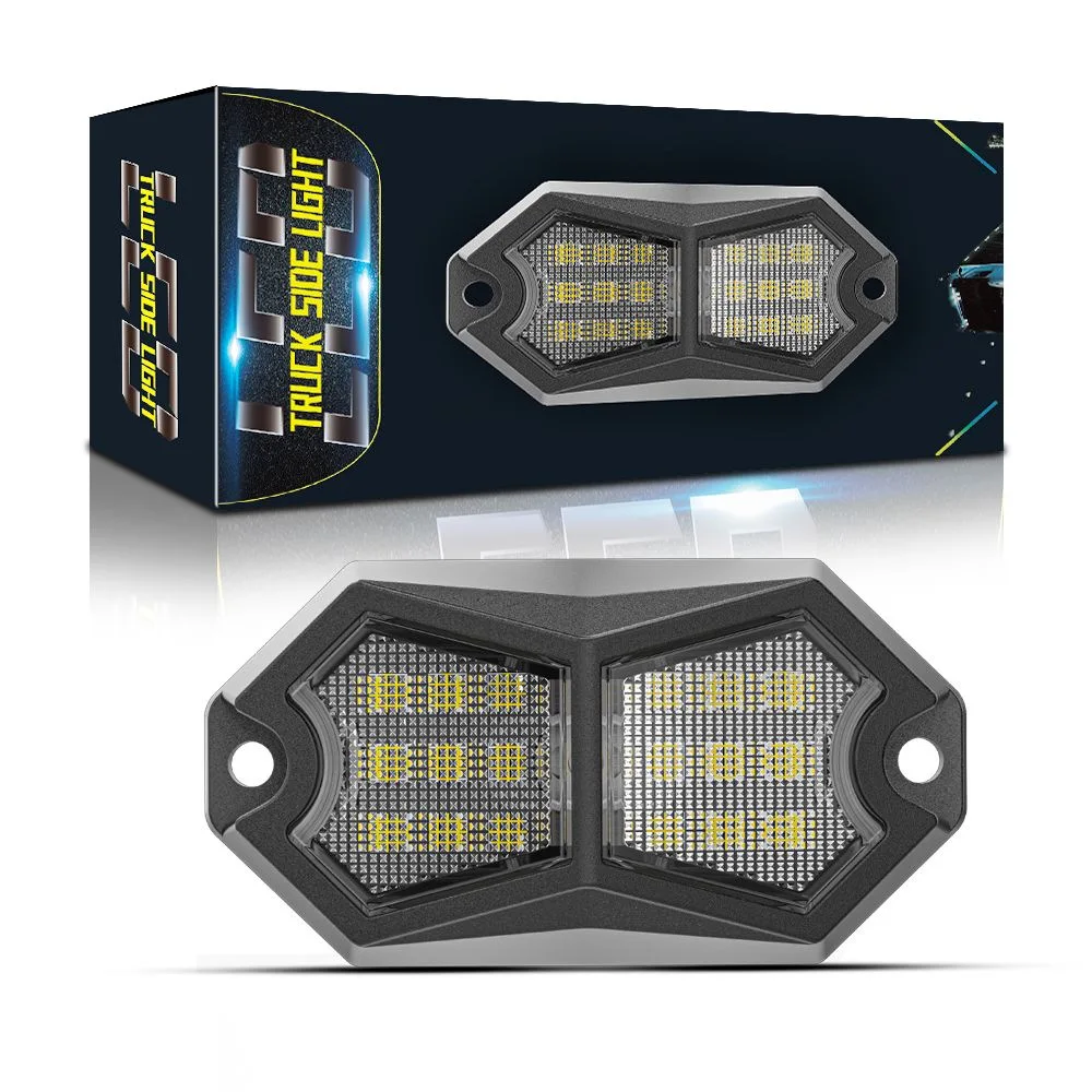 Car Chassis Lights White Yellow Red Blue Multicolor LED Decorative Atmosphere Lights for Trucks Warning Side Tail Lights