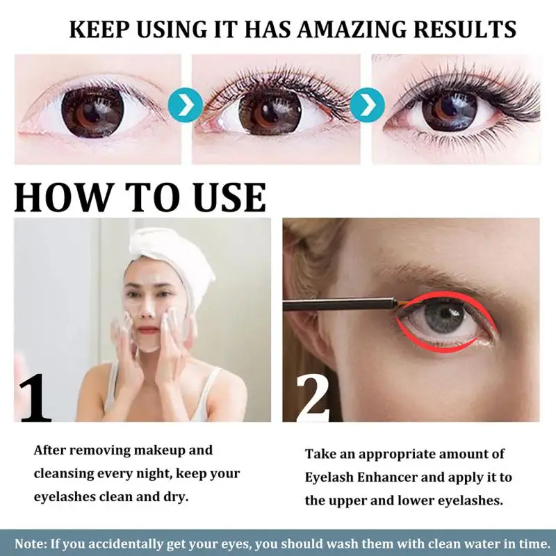 7 Days Fast Eyelashes Enhancer Natural Eyelash Growth Serum Thicker Eyelash Care Eyebrows Lift Eyelash Enhancement Care Eyebrow