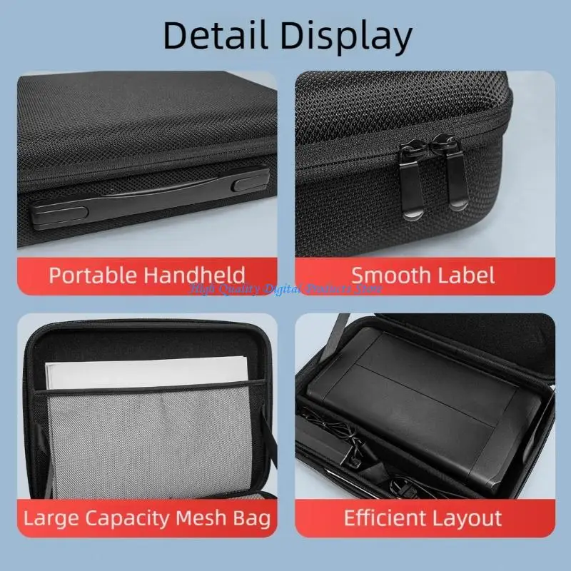 

U2JE Printer Case Portable Printer Storage Bag Easy Movement for TR160/TR150