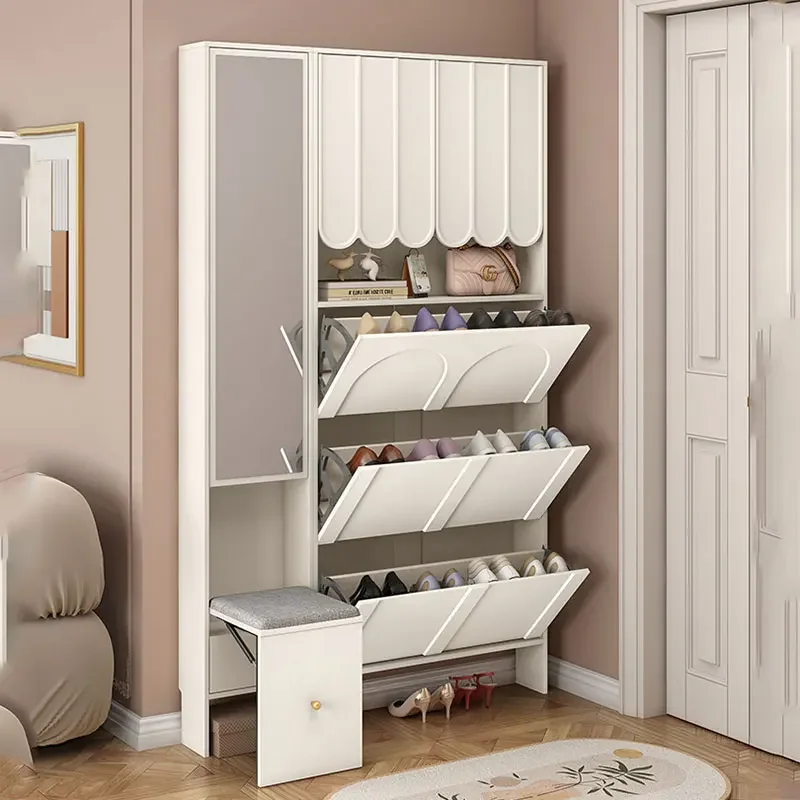 #Funky Men Shoe Racks Display Dust Proof Shelf Organizer Shoe Racks Dorm Space Saving Designer Ergonomic Zapatero Hotel Furnitur