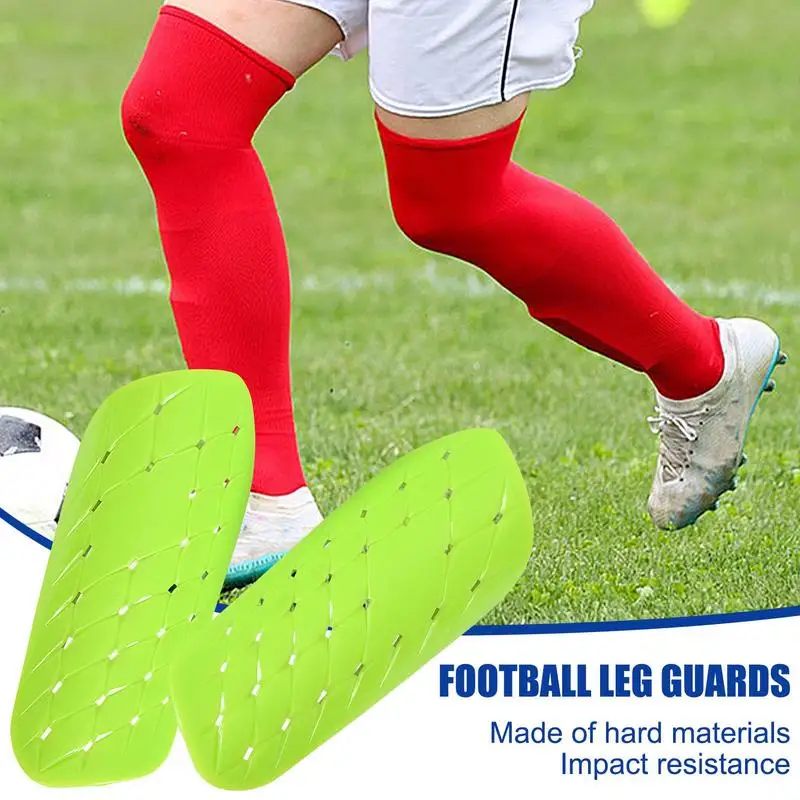 Shin Pads Soccer For Kids 2pcs Breathable Youth Shin Pads Set Soccer Cushion Protection Shock Absorbing Calf Protective Gear For