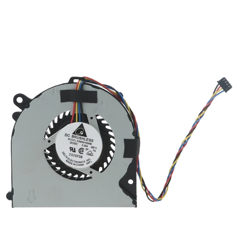 Notebook Cooler Fan Mechanical Laptop Radiator for HP 260 G1 G2 DM PC KSB0505HA-C 5V 0.368A 4 pin CPU Cooling Fan