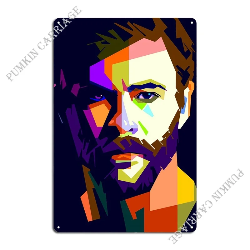 ملصق لافتة معدنية من Chris Hemsworth In Wpap Pub Club مخصص للسينما من القصدير #2