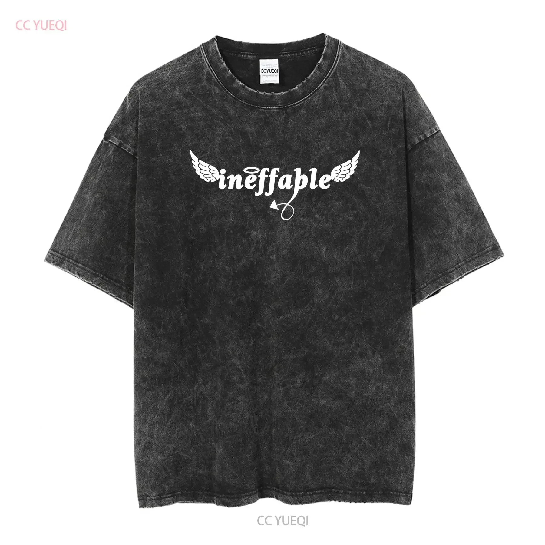 Ineffable T Shirt Good Omens Aziraphale Crowley Husbands Angel Demon Fan Comic Con Fandom GifT long or short sleeves vintage