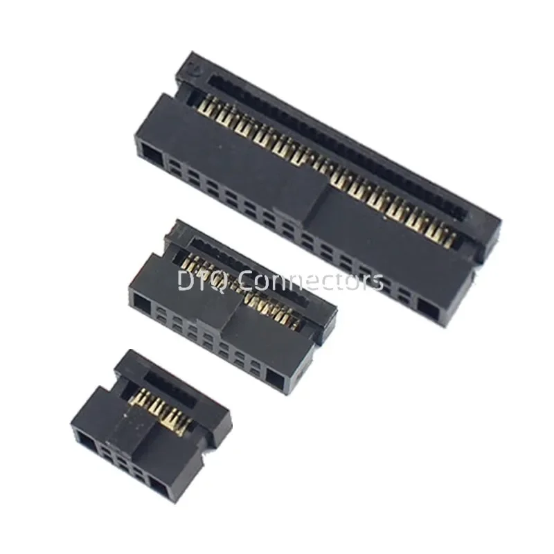 5 Pcs Idc Receptacle 1.27 Mm Pitch 6 8 10 12 14 16 18 20 24 26 30 34 40 44 50 60 68 80 Pin Female Header Socket Cable Connector