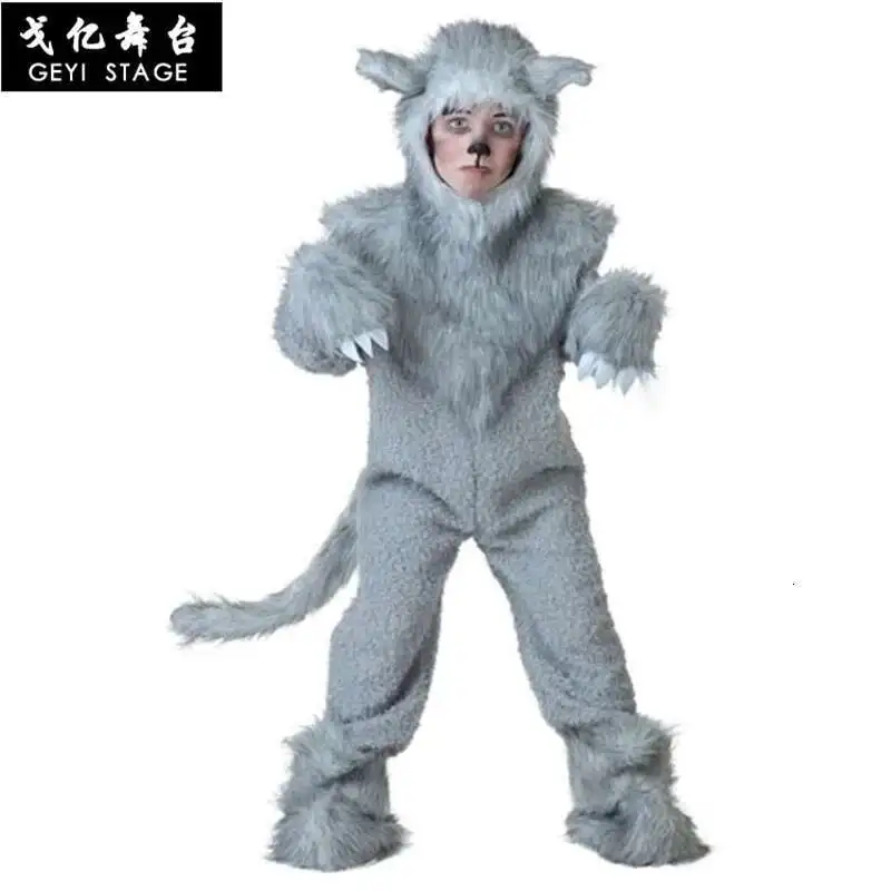 늑대 나무 애니메이션 kigurumi onesies 성인 여성을위한 따뜻한 겨울 동물 플란넬 코스프레 의상 소녀 축제 느슨한 파티 함께