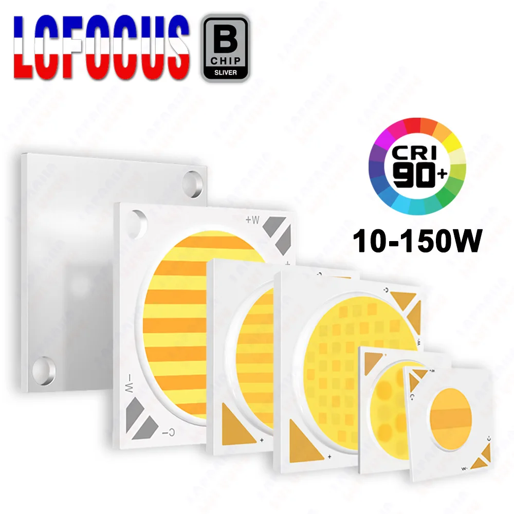 

CRI Ra 90 COB 10W 12W 14W 24W 30W 36W 48W 50W 60W 72W 100W 120W Bicolor Warm Cool White 2700K 6000K LED Bulbs Track Light Beads