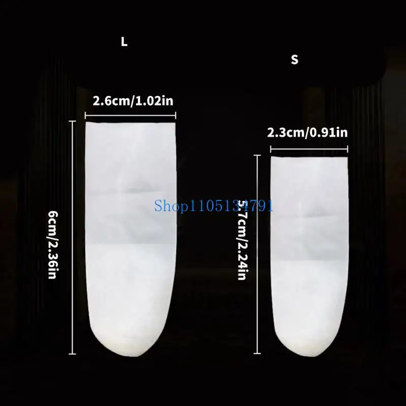 مجموعة 98 كم مكونة من 100 غطاء أصابع من اللاتكس الشفاف للحماية ضد الكهرباء الساكنة ومقاومة للماء