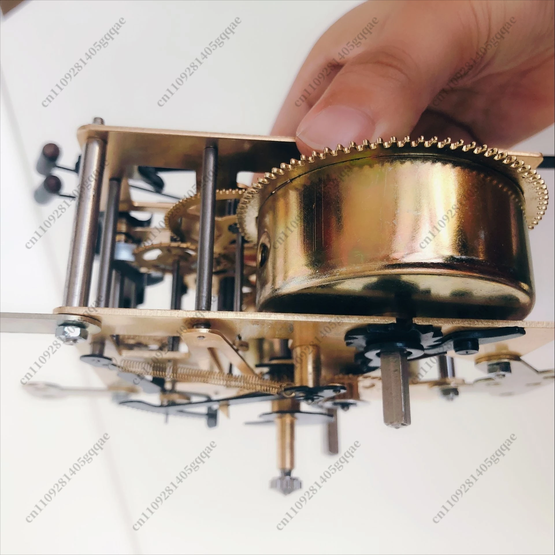 Uhrwerk-Zubehör Altmodische Mechanische Aufzieh-Boden-, Wand- und Tischuhr aus Vollkupfer – Detail 3