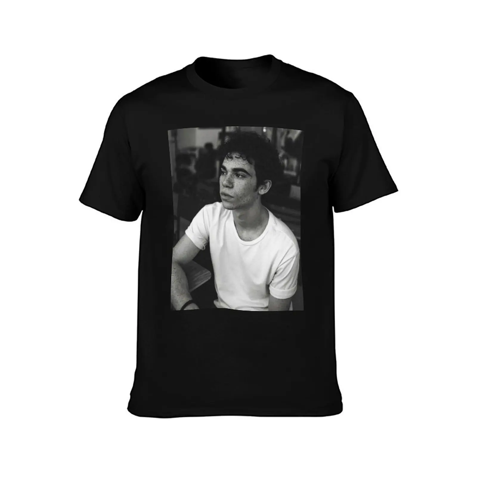 Cameron Boyce T-Shirt, Summer Casual Cotton Tee, Oversized Streetwear Tops, Vintage Graphic Print, Loose Fit Short Sleeve