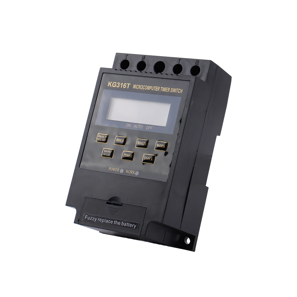 New KG316 10A Intelligent Microcomputer Programmable Electronic Timer Time Switch Relay Controller AC 220V