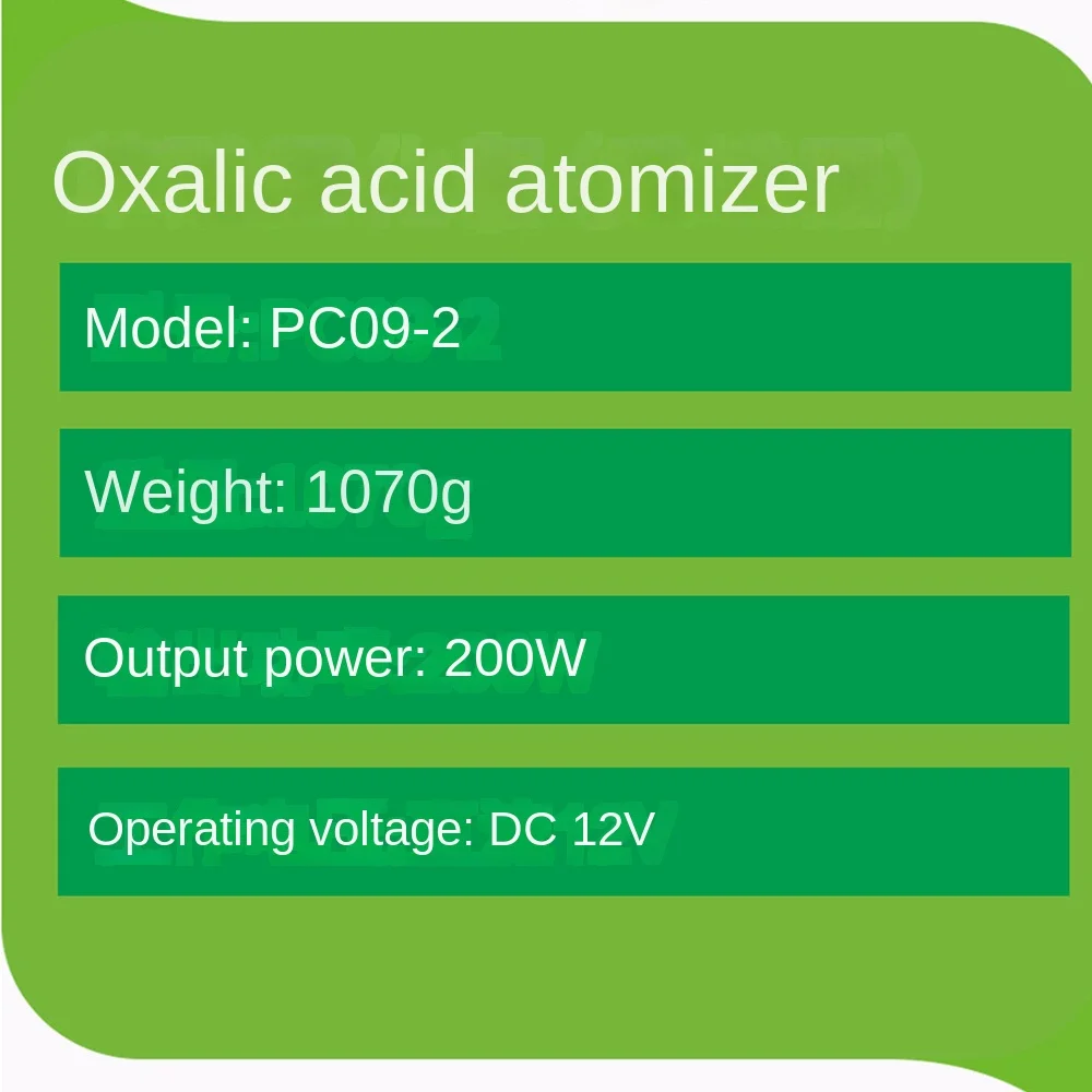 Oxalic acid atomizer, mite fumigant, beekeeping tool, bee repellent, mite killing, and beehive tool