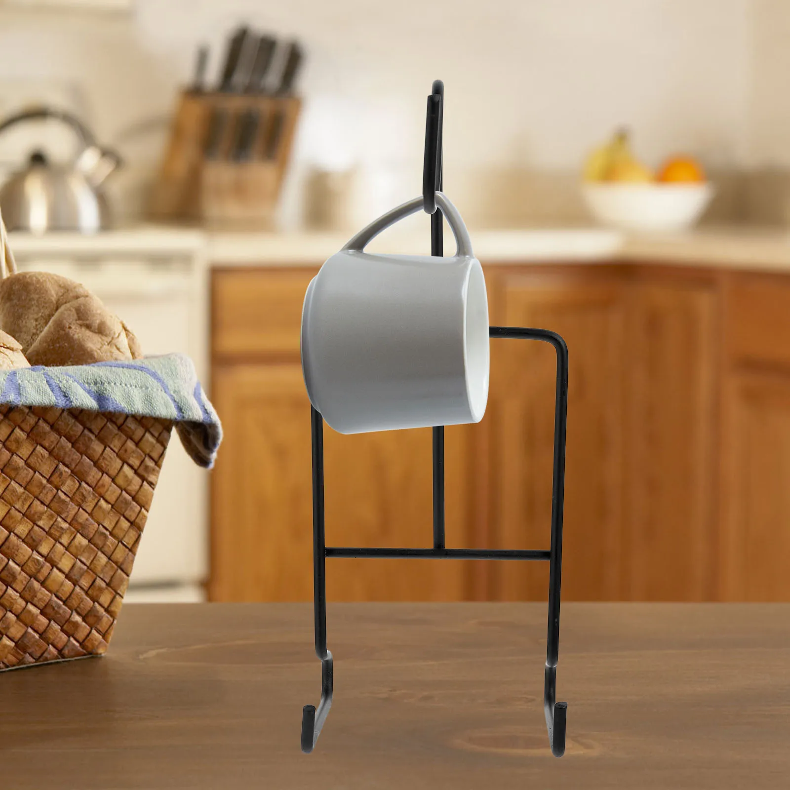 

Metal Coffee Cup Holder Display Stand Iron Material Dishes Saucers Organizer Home Office Storage Rack