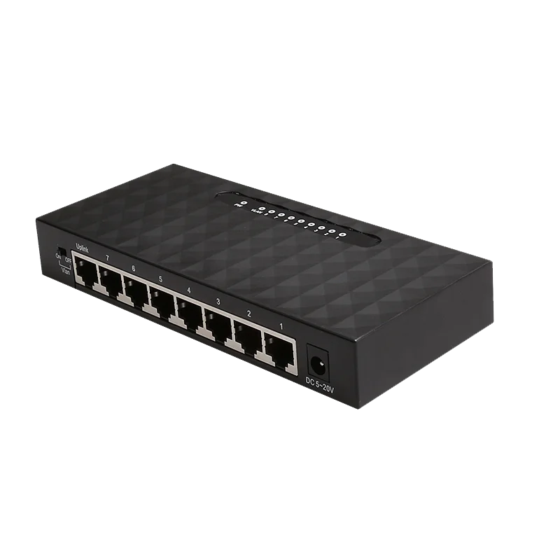 

8 Ports 10/ 100 /1000 Mbps Gigabit Ethernet Network Switch with VLAN Function